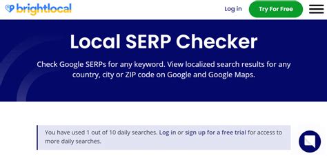 brightlocal serp checker|bright local search checker.
